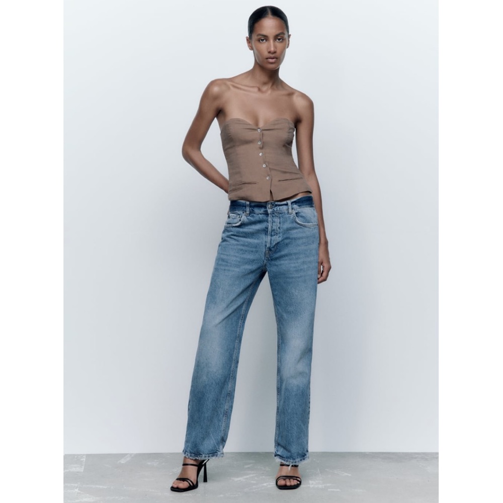 NWT Zara ZW The Relaxed Boyfriend Jean Sz 27